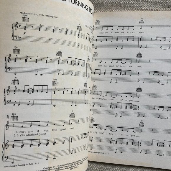 Rolling Stones Vintage Songbook Sucking In Seventies Piano/Vocal/Guitar Chords - Picture 9 of 9